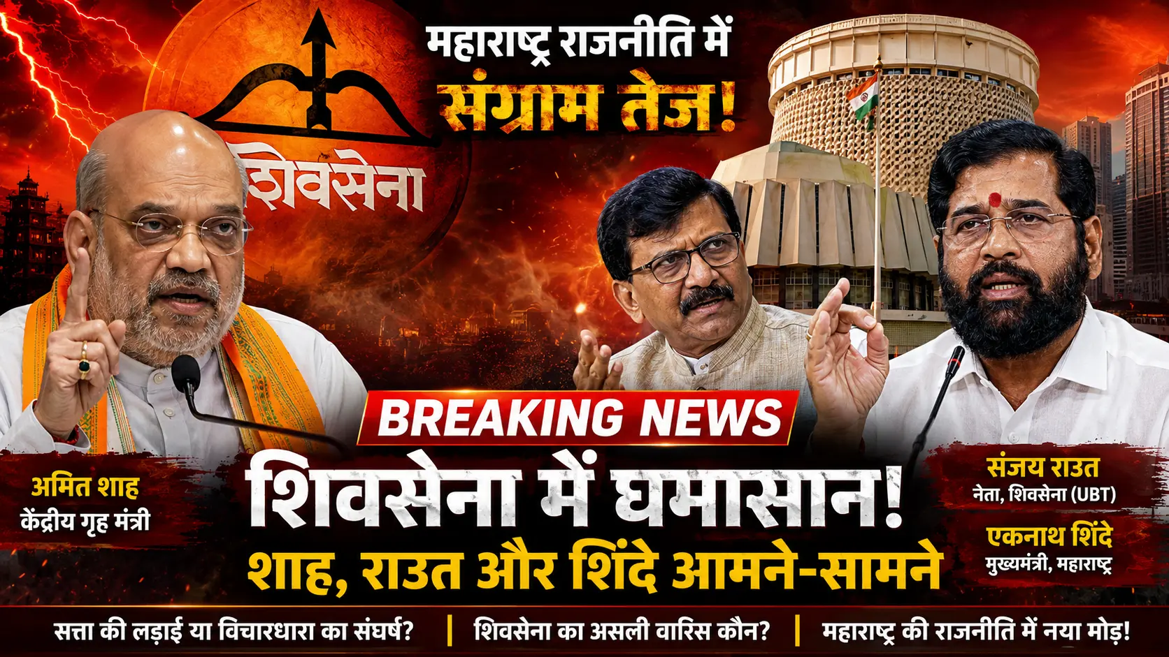 sanjay raut ka amit shah par teekha hamla