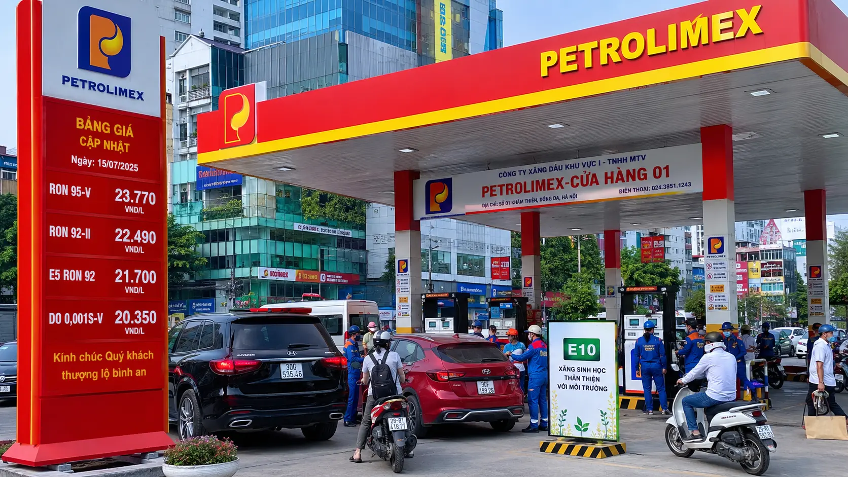 Petrol price in Vietnam on July 16