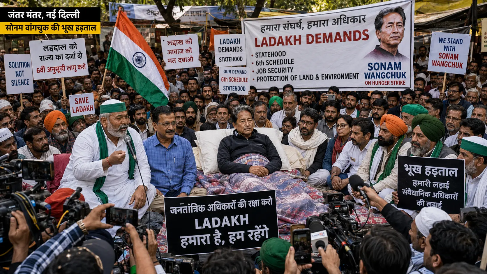 Sonam Wangchuk's support for farmers