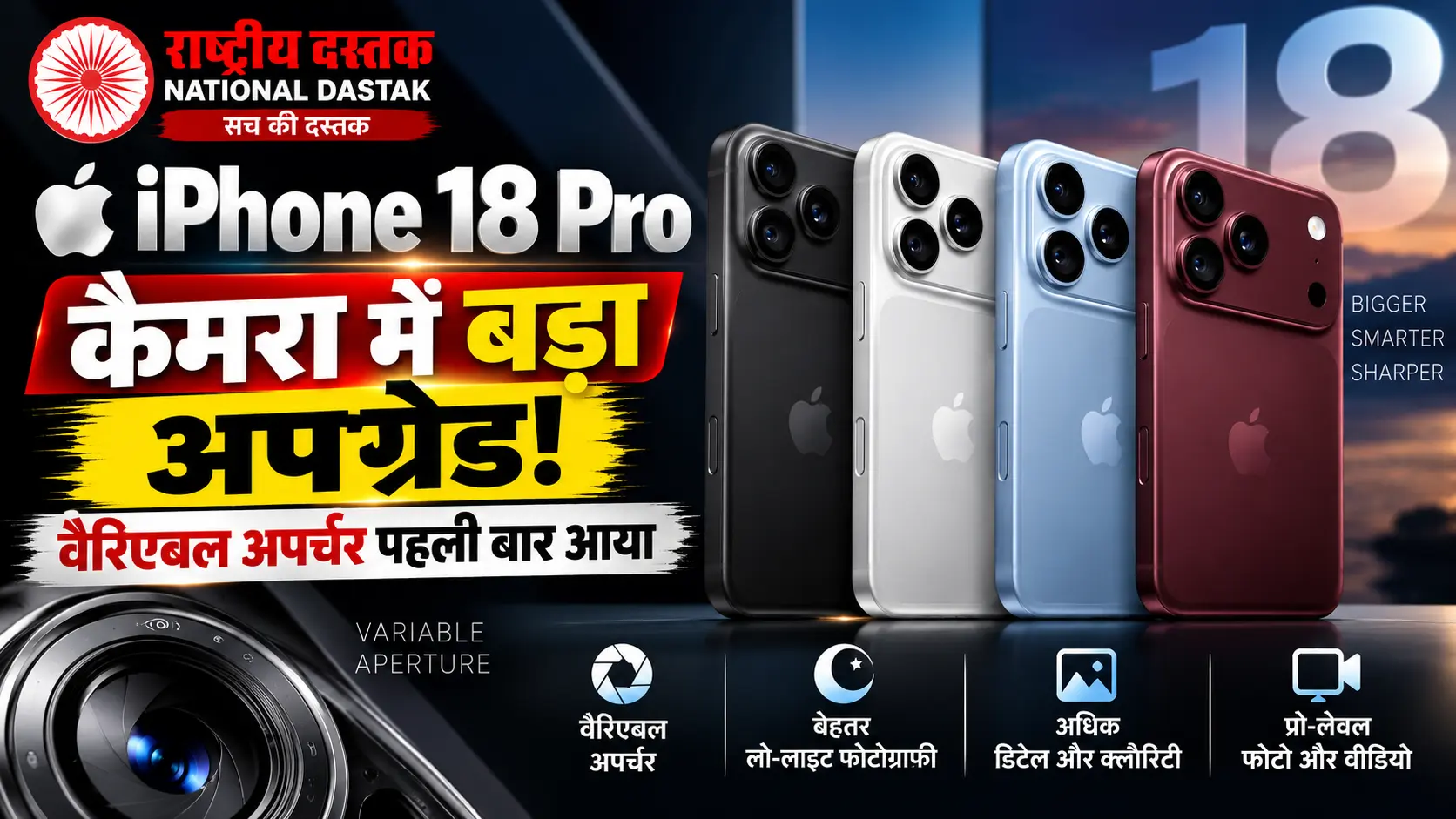 Major camera upgrade for iPhone 18 Pro